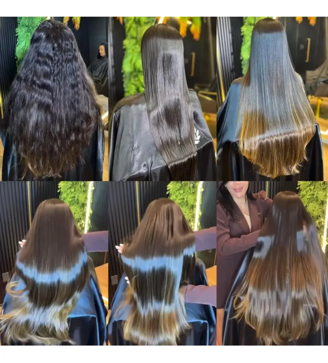 Textura dos fios alinhados e brilhantes